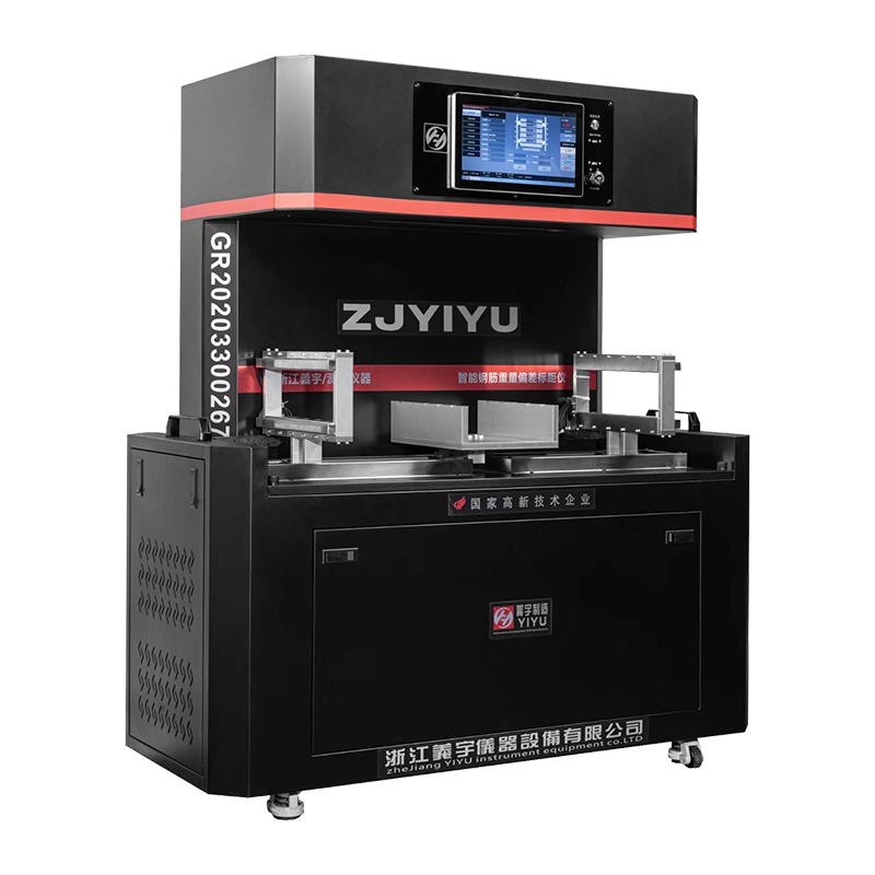 Älykäs terästangon painopoikkeama ja mittarin pituusmerkintälaite